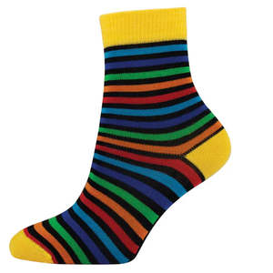 Kids: Merino Cub - Rainbow Sock | Yellow