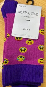 Kids: Merino Cub - Kids Smile Sock | Purple