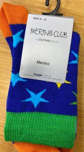 Kids: Merino Cub - Kids Star Sock | Blue