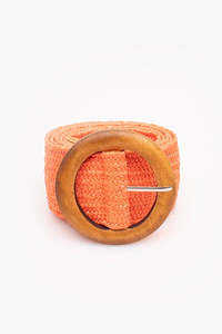 Antler - Rattan Stretch Belt | Orange