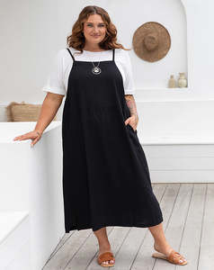 Apron Dress Black Freez