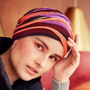 Turban: Christine Headwear VIVA Luna Turban - Warm Autumn Mix