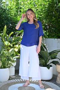 Cali Co: LaMode | Layered Top - Cobalt