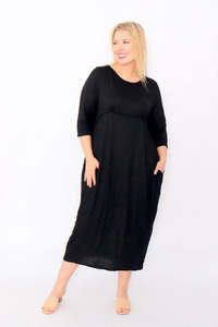Cotton Village: Cotton Village | Pocket Dress - Black