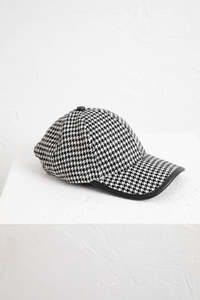Holiday: Holiday - Winchester Houndstooth Cap | Black & White