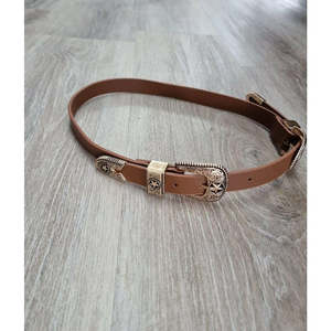 Silver Wishes Belt - Tan