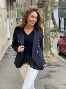 Spicy Sugar: Spicy Sugar Blazer - Black