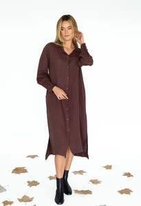 Humidity Lydia Dress - Cocoa