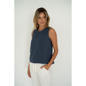 HUMIDITY - Jade Top | Navy