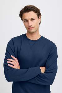 Blend | Essential Crew Sweatshirt - Navy