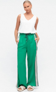 Bottoms: Label of Love | Green with Stripe Detail