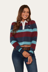 Ringers Western: Ringers Western Meredith Womens Rugby Jersey - Navy