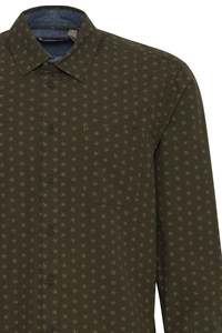 Ringers Western Mens: Blend | Button Up Shirt - Dark Green