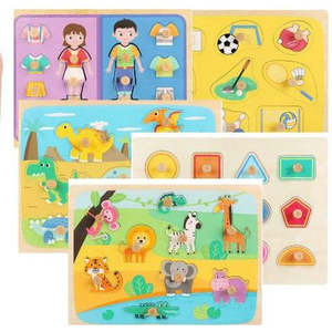 Kids Accessories: Blue Bunny - Peg Puzzle (assorted)