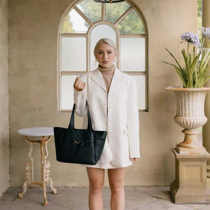 Gifts For Her: Black Caviar | Emanuela Black 3 Piece Handbag Set