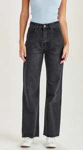 Junkfood - Avril Wide Leg | Black no rips