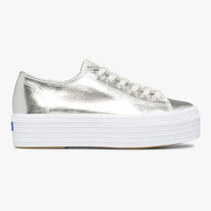 Keds - Triple Up Metallic Twill | Silverman