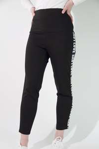 Jaclyn M: JACLYN M Hayley Love Leggings - Black