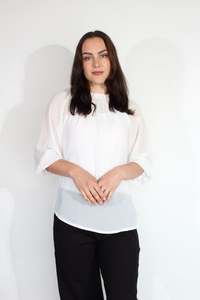 Jaclyn M: JACLYN M Cooper Blouse - Cream