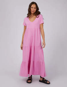 Silent Theory: Silent Theory - Lola Tiered Dress | Pink