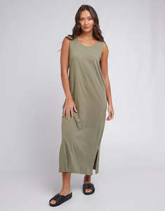 Silent Theory: SILENT THEORY - Harley Tank Dress - Khaki