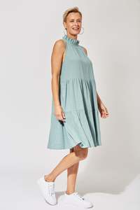 Haven 1: Haven - Belize Frill Dress - Mineral