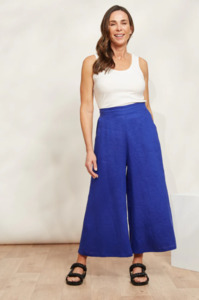 Eb Ive: eb&ive | Halcyon Crop Pant - Cobalt