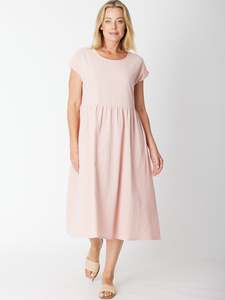 Cordelia St | Upcycle Cotton Doll Dress - Blush
