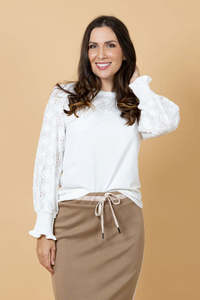 Charlo | Tommy Embroidered Top - White