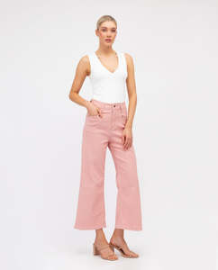 Sale: Paper Hearts | Wide Leg Jeans - Rosewater