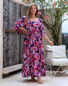 Dresses: Bee Maddison | Kalani Dress - Lilac Floral
