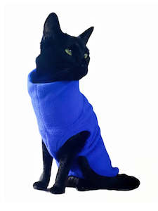 STYLECOM.NZ - Blue Fleece Cat Top - Size S