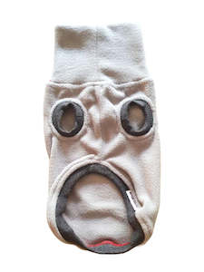 Dog Cat Fashion: STYLECOM.NZ - Light Grey Fleece Dog Top - Size S
