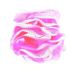 Beauty: LUXE CLEANSING PUFF FOR BODY - HOT PINK