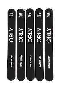 Skin Body Gift Packs: ORLY Nail File ~ Black Board Medium 180Grit (Pack of 5)