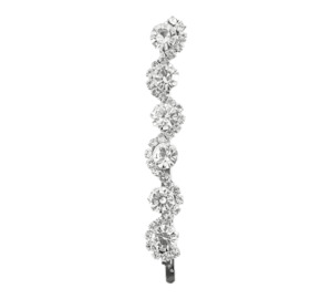 Fashion Home Accessories: Elegant Silver Rhinestone Hair Clip