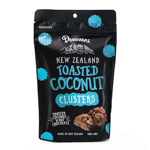 Sweet Treats: DONOVANS NZ • TOASTED COCONUT CLUSTERS 150G