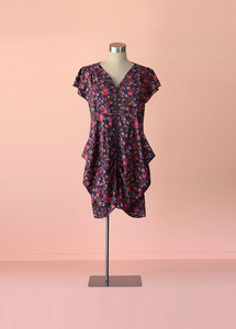 City Chic - Floral Tunic Dress, Size 18 - Styled in Seconds