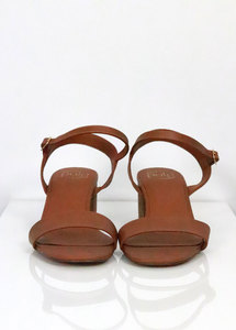 Pulp - Tan Block Heels, Size 10 - Styled in Seconds