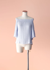 Products: H&M - Off The Shoulder Striped Top, Size 10 - Styled in Seconds