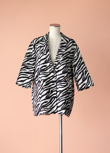 Face Fashion - Zebra Statement Blazer, Size 10-12 - Styled in Seconds