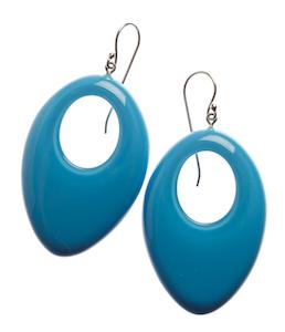 Colourful Statements Earrings: 40105279230Q00 COLOURFUL STATEMENT turquoise short hook