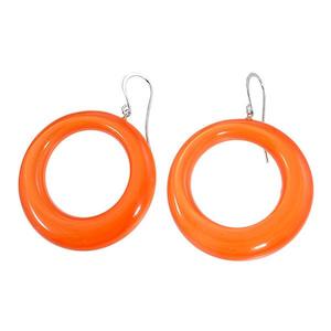 Colourful Statements Earrings: 40105309228Q00 COLOURFUL STATEMENT orange short hook