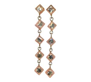 Mixed Earrings: NZE006 Pink Diamante Er