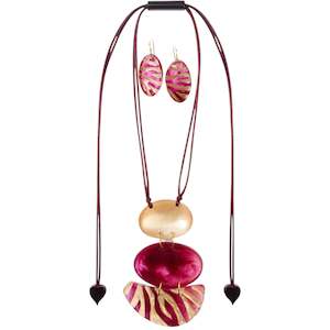 Lilith New: 4430202PINKSET LILITH rose gold - magenta adj