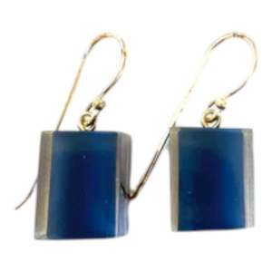 Colourful Beads Earrings: 6010503BP01Q00 COLOURFULCUBES blue short hook