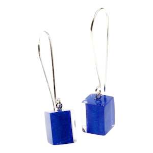 Colourful Beads Earrings: 60105019069Q00 COLOURFULCUBES marine long hook