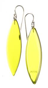 Colourful Statements Earrings: 40105400947Q00 COLOURFUL BEADS lime short hook size 4.6cm