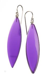 Colourful Statements Earrings: 40105400946Q00 COLOURFUL BEADS purple short hook size 4.6cm