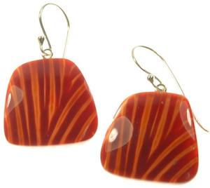 Mixed Earrings: 11405040804Q00 DIVA orange short hook